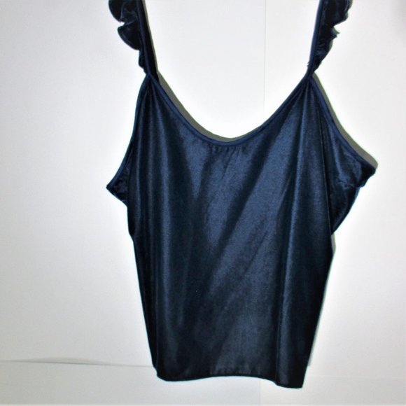 VICTORIA'S SECRET NWT BLUE VELVET CAMISOLE  SMALL - Picture 3 of 5